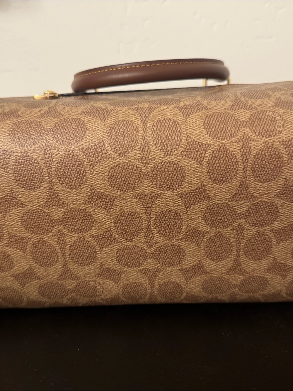 Coach Brown Signature Rowan Satchel Bag with Matching Wallet - Picture 6 of 12